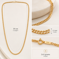 18K Yellow Gold Cuban Link Chain – 50 cm | 2.63g